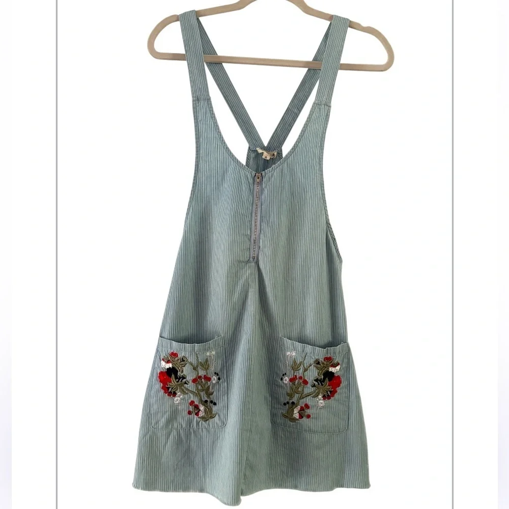 POL Coverall Embroidered Dress NWT
